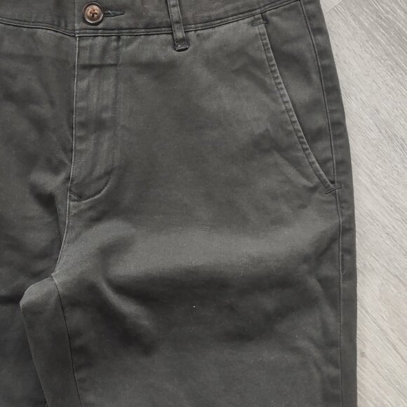 Mott & Bow Pants Mens 30x31 The Twill Chino Charles Flat Front Gray - READ - Picture 4 of 16